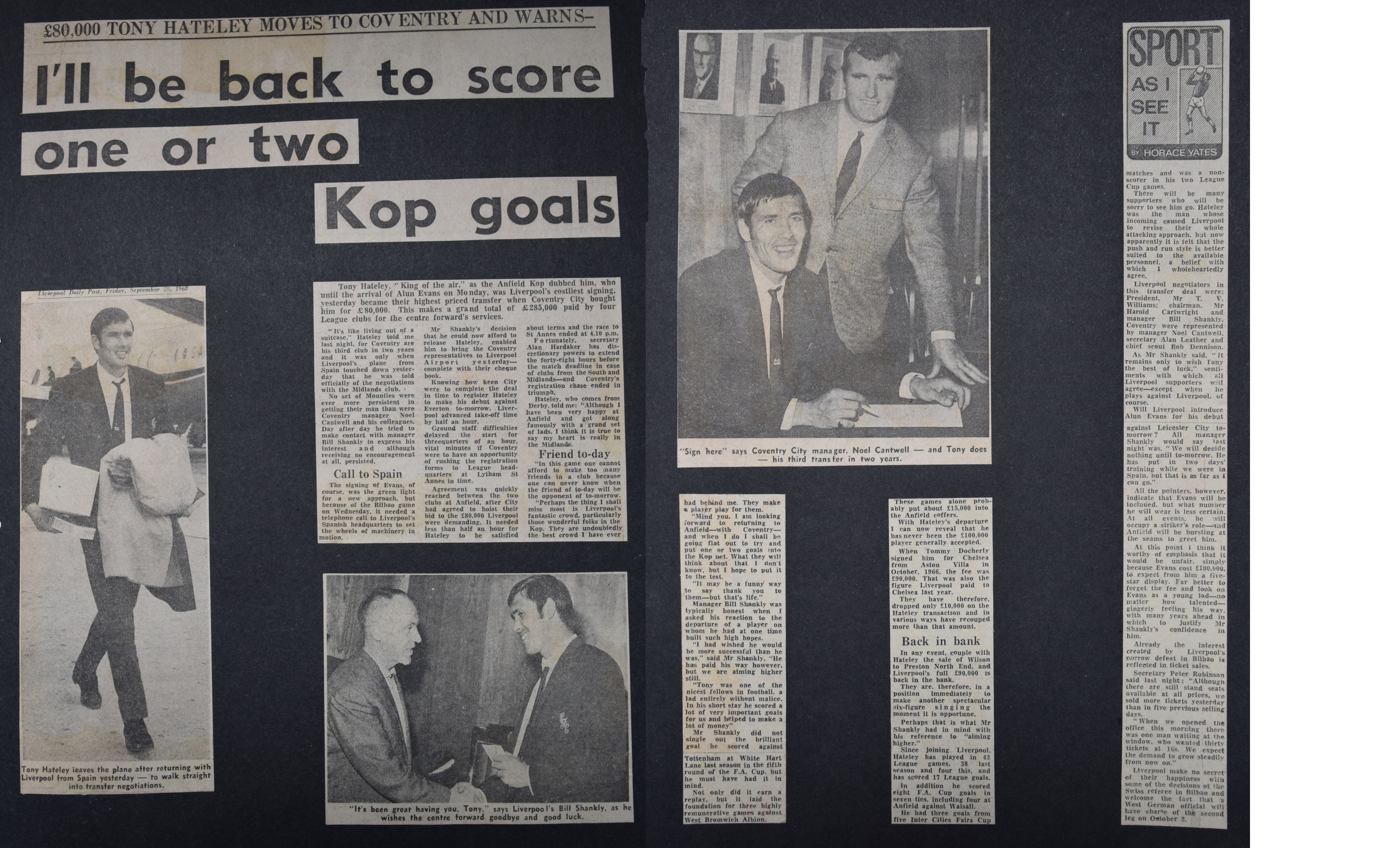 Hateley leaves - 19 September 1968